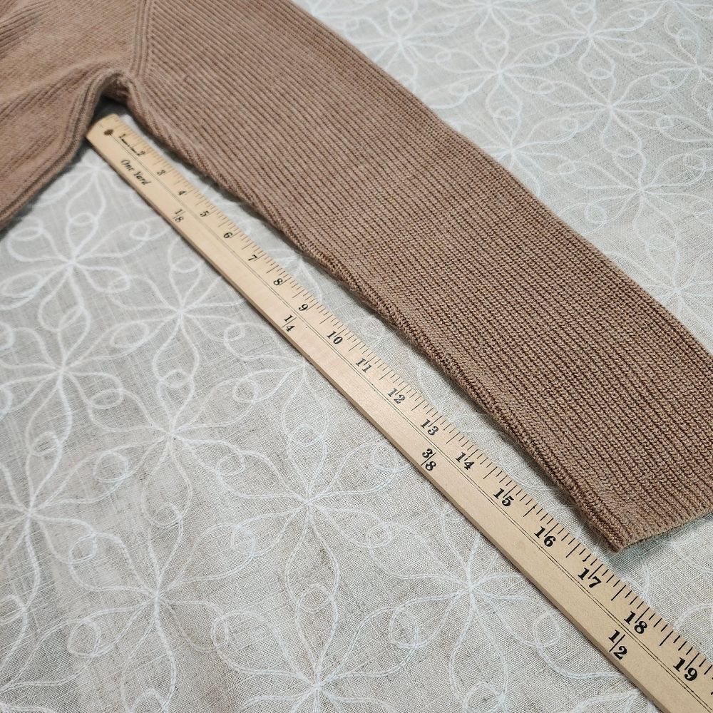 Open Front Longline Ribbed Cozy Cotton Blend Cardigan Sweater Large - Picture 13 of 13